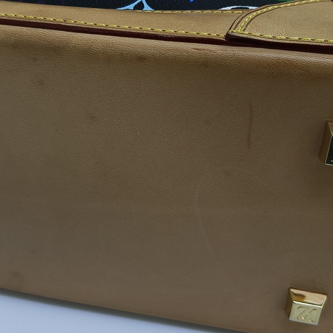 LV × TM SHARLEEN MM Monogram Coated Canvas Black