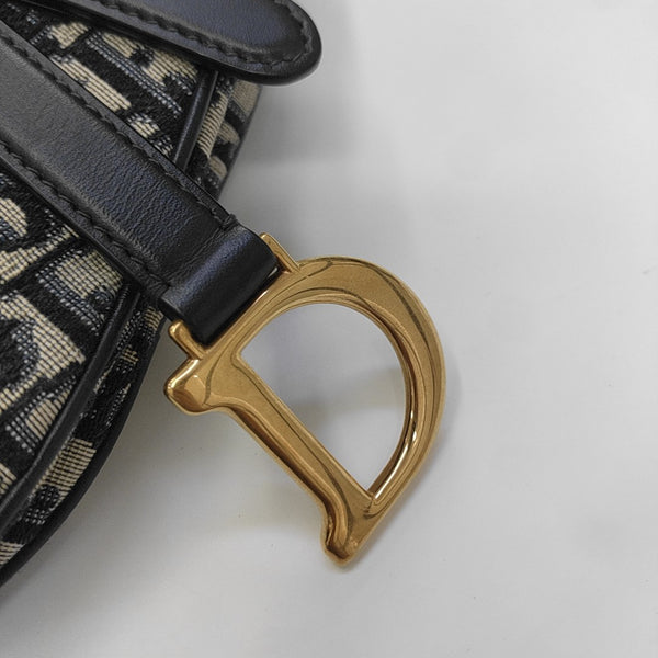 Saddle Mini Oblique Fabric Blue