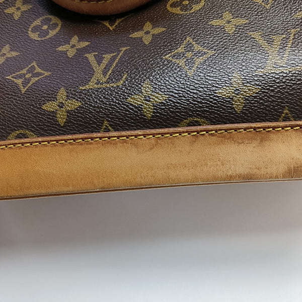 ALMA PM Monogram Coated Canvas Brown