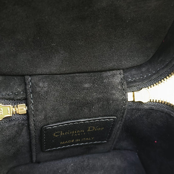 Lady Dior Super Mini Cannage Lambskin Black