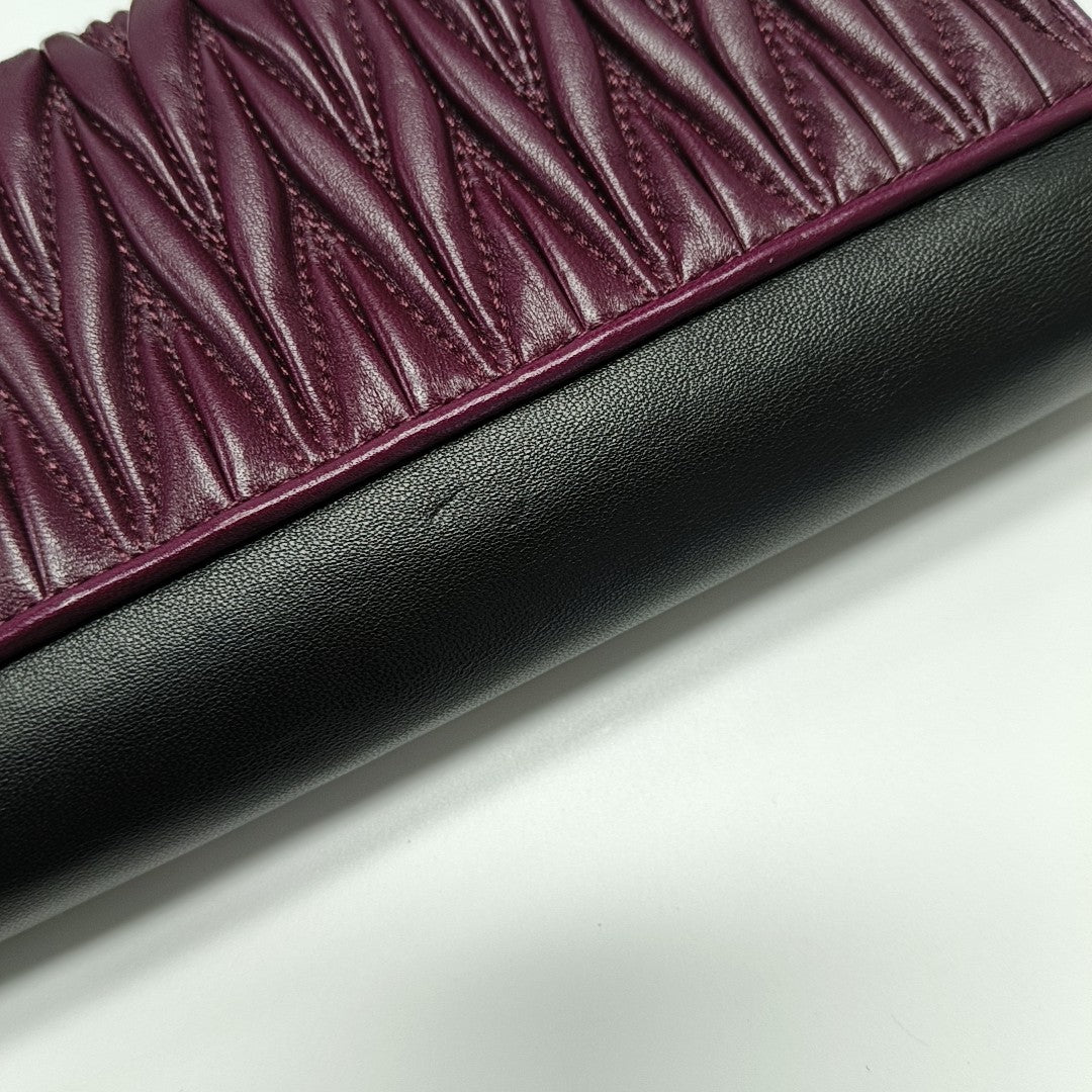 Crystal Quilted Lambskin Red