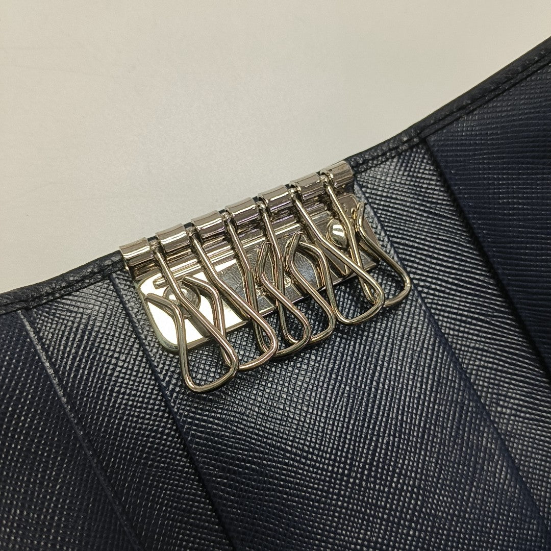 Calfskin Key Pouch Blue