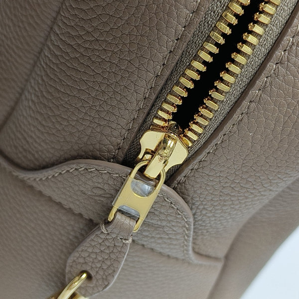 Calfskin Shoulder Bag Brown