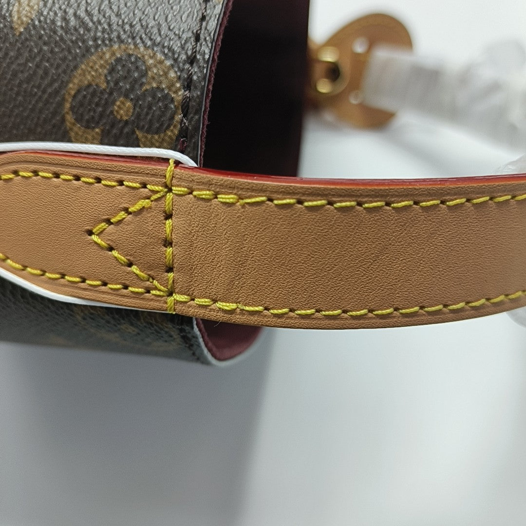 ALL IN BB Monogram Coated Canvas Brown