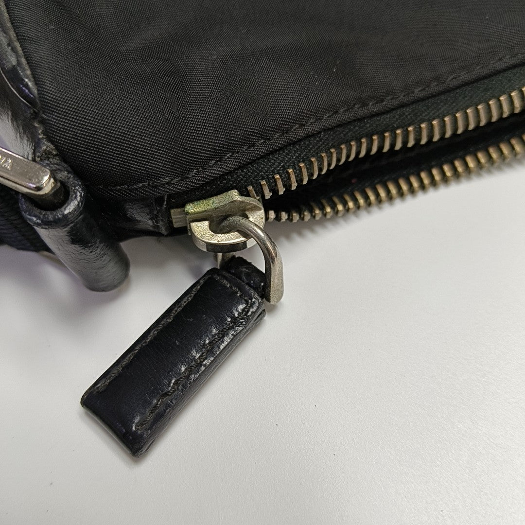 Nylon Shoulder Bag Black