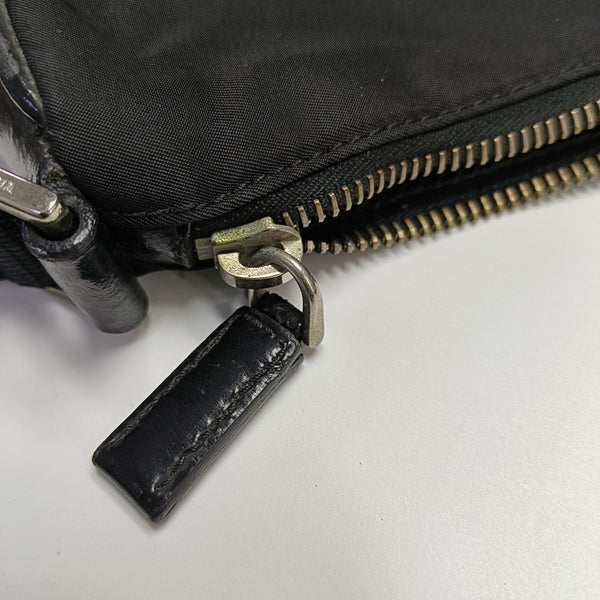 Nylon Shoulder Bag Black