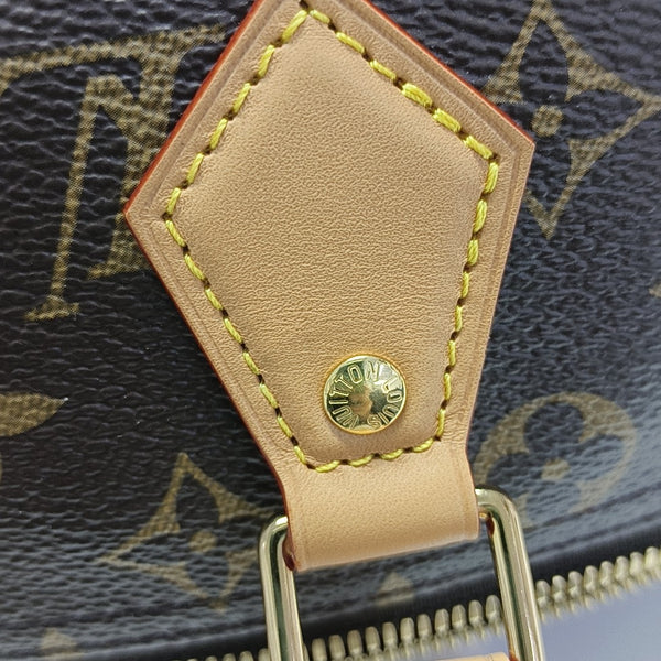 SPEEDY SOFT 30 Monogram Coated Canvas Brown