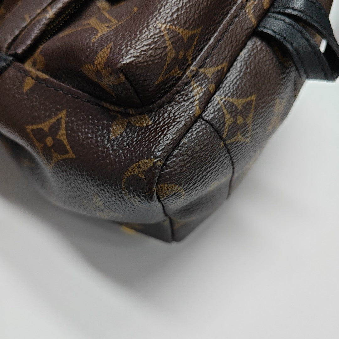 PALM SPRINGS Mini Monogram Coated Canvas Brown