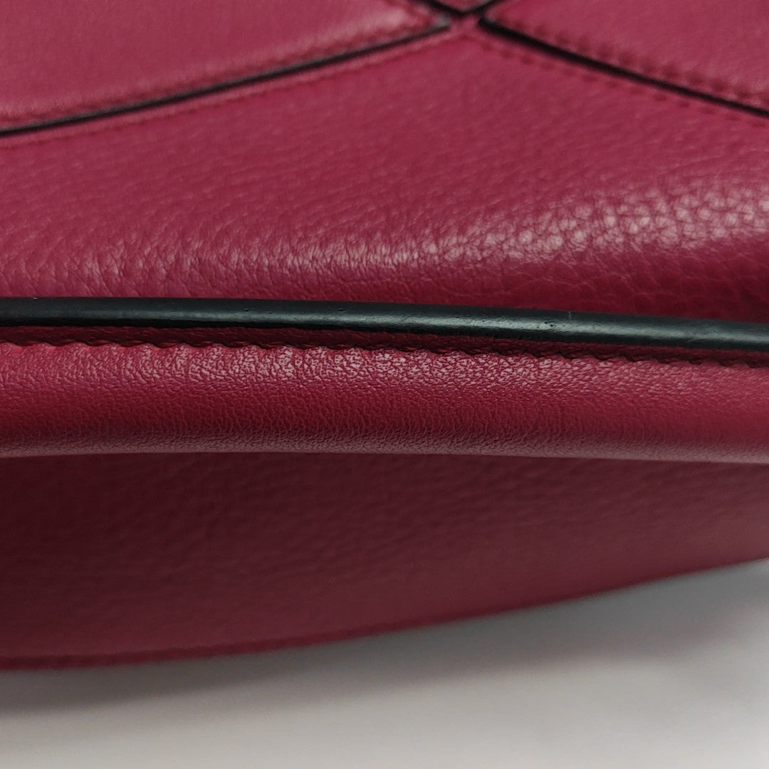 Puzzle Mini Calfskin Red