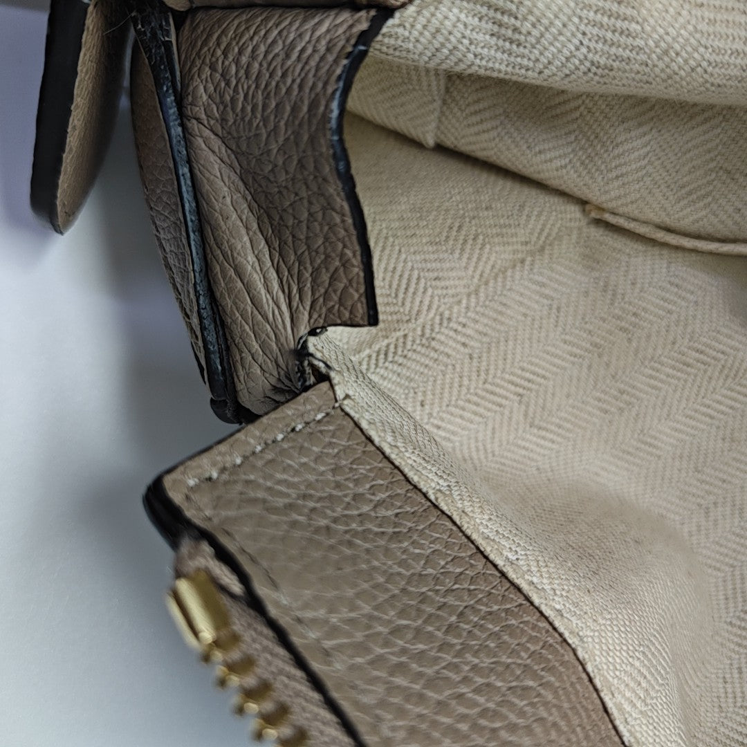 Puzzle Medium Quilted Calfskin Gray
