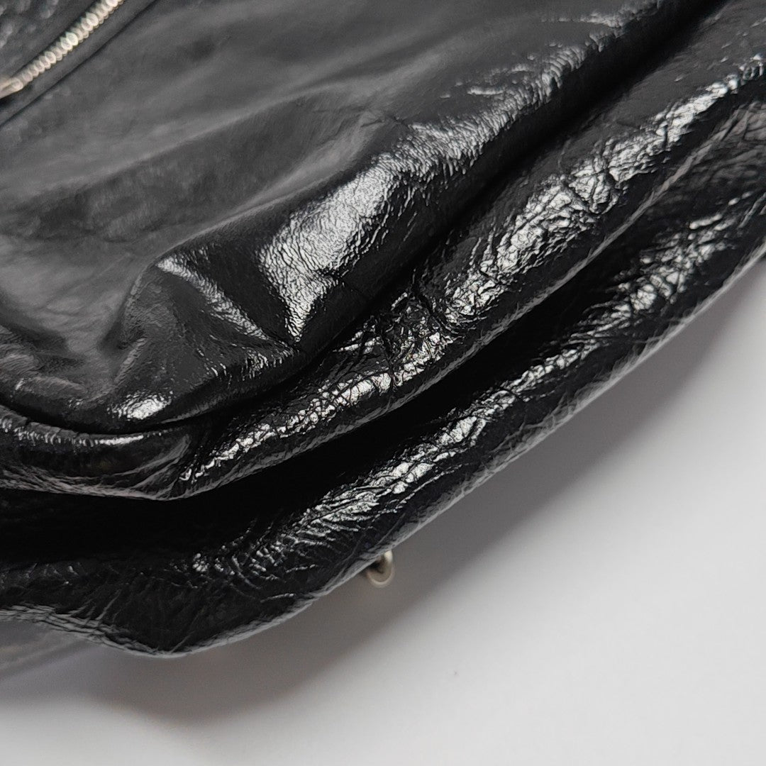Lambskin Shoulder Bag Black