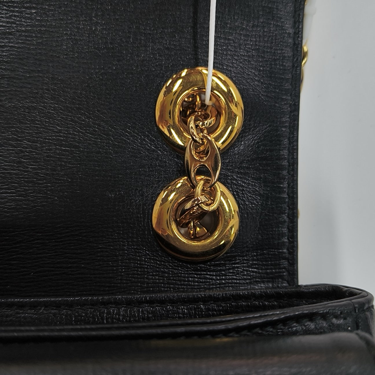 Calfskin Shoulder Bag Small Black