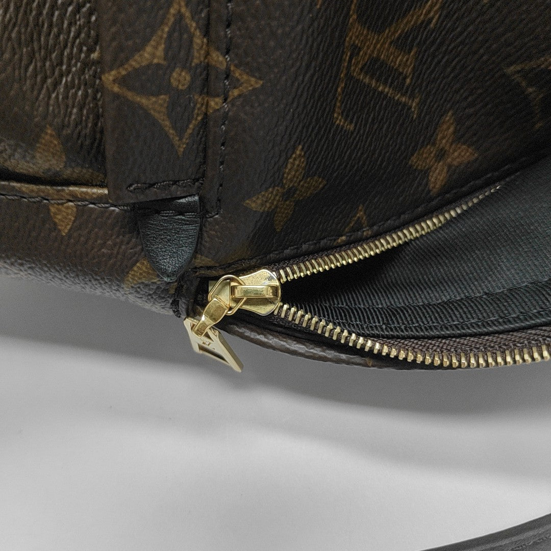 PALM SPRINGS Mini Monogram Coated Canvas Brown
