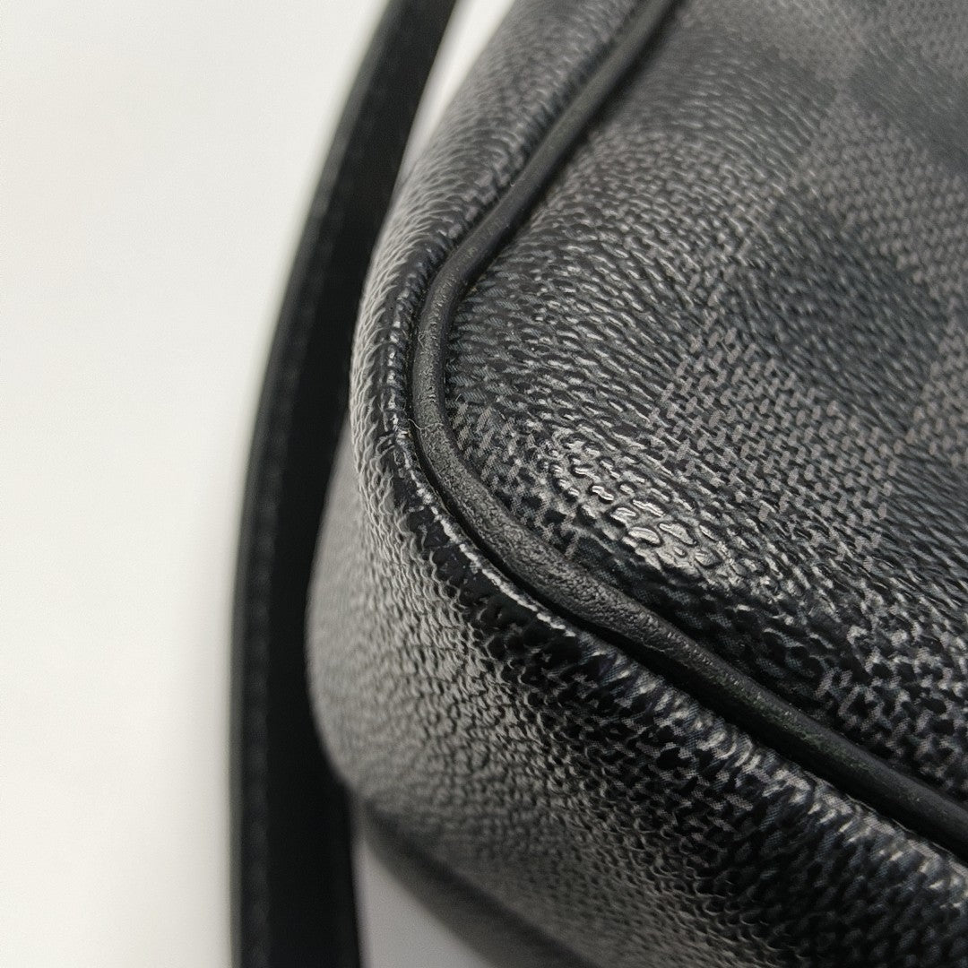 REM Damier Graphite Coated Canvas Gray
