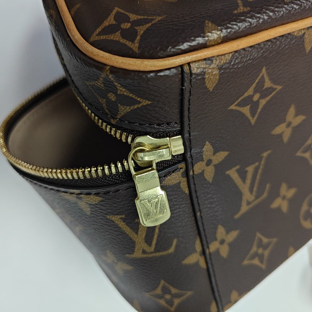 NICE Mini Monogram Coated Canvas Brown