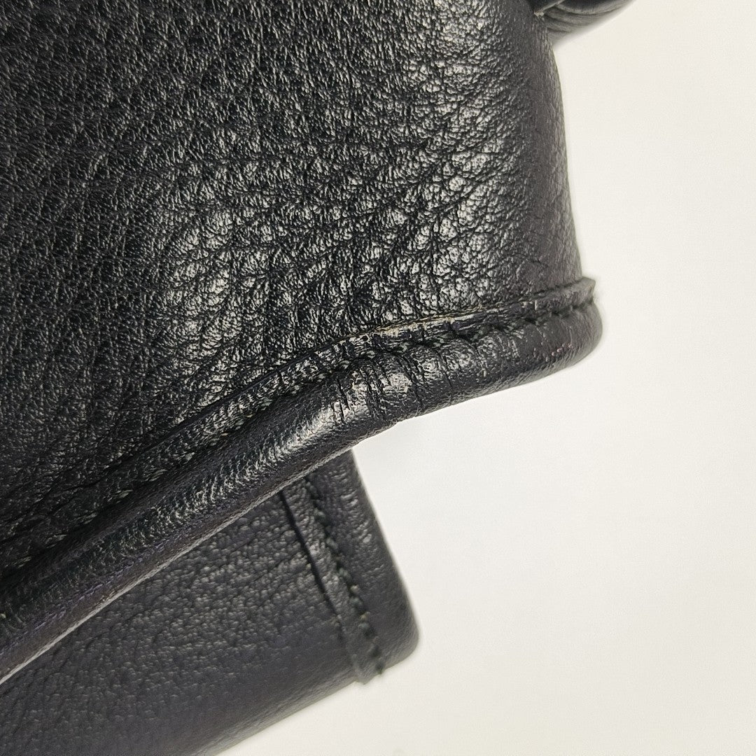 Calfskin Shoulder Bag Black