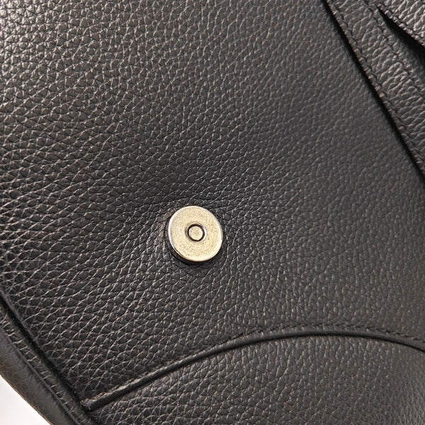 Saddle Medium Calfskin Black