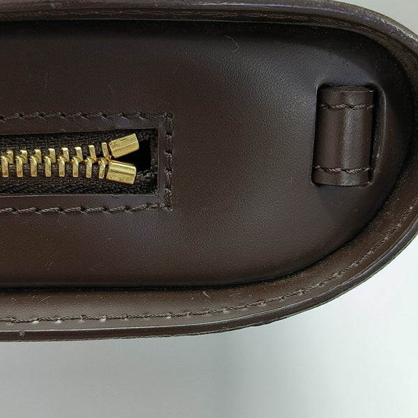 SAINT LOUIS Damier Ebene Coated Canvas Brown
