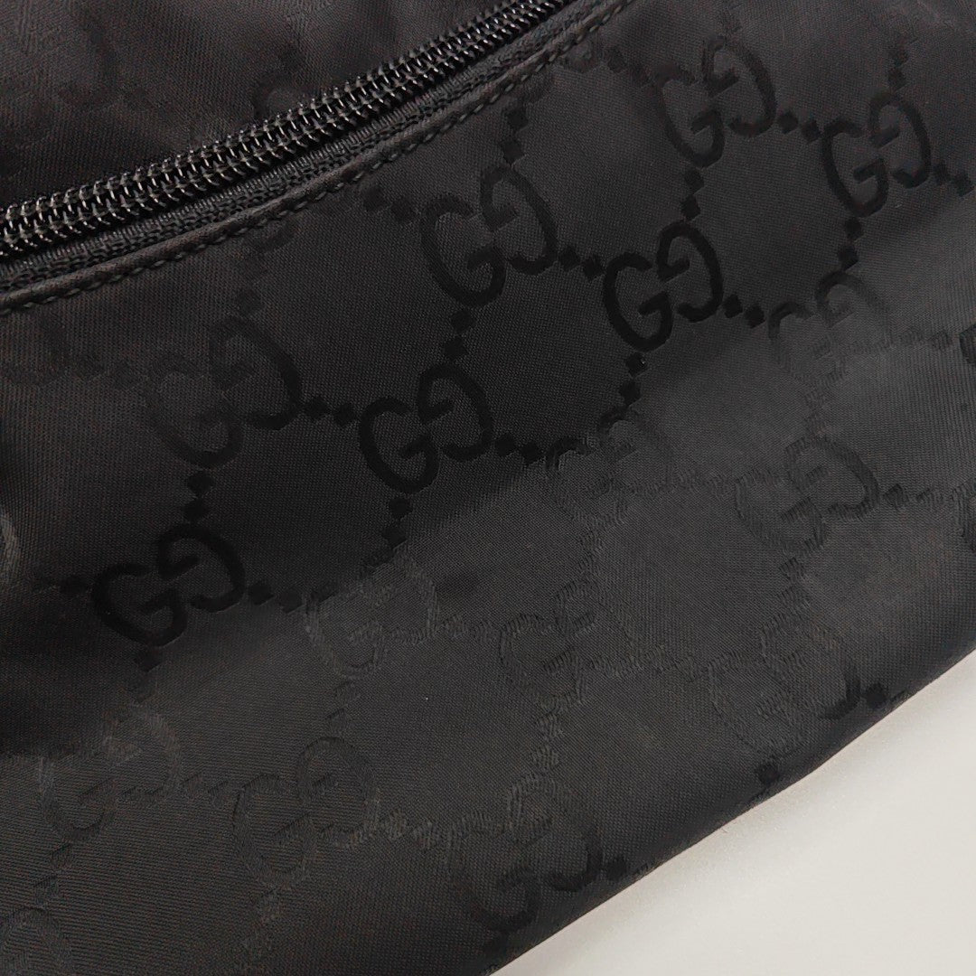 Monogram Canvas Shoulder Bag Black