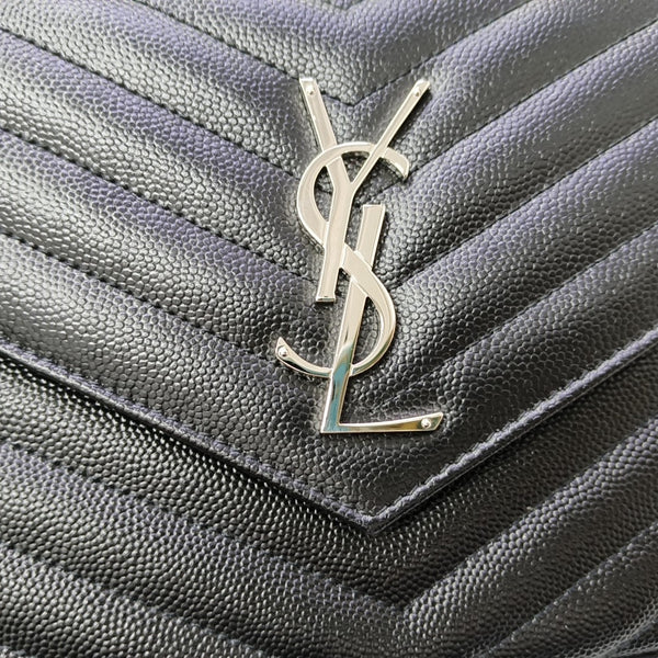 MONOGRAM Medium Chevron Calfskin Black
