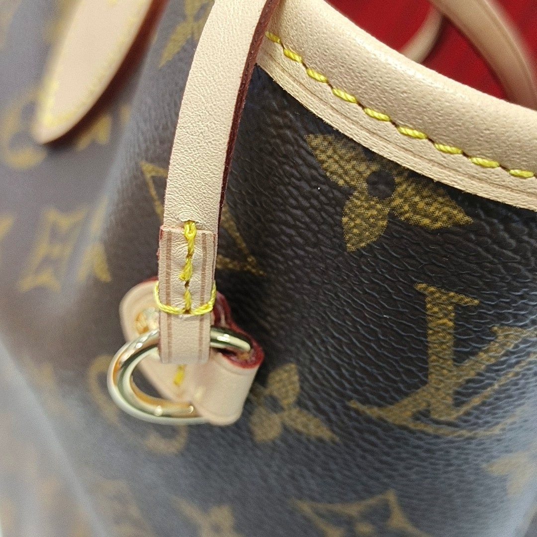 NEVERFULL MM Monogram Coated Canvas Brown