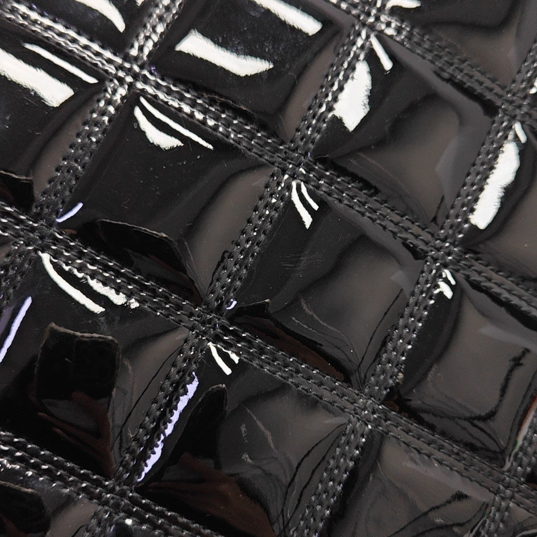 BECKY Mini Quilted Patent Calfskin Black
