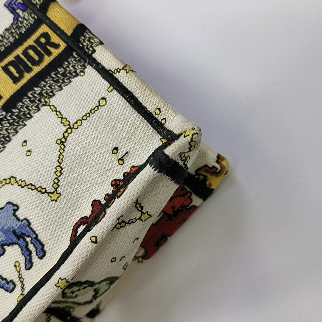 Book Tote Mini Canvas White