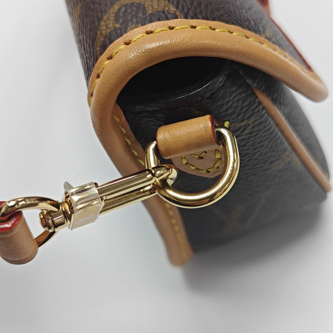 DIANE Nano Monogram Coated Canvas Brown