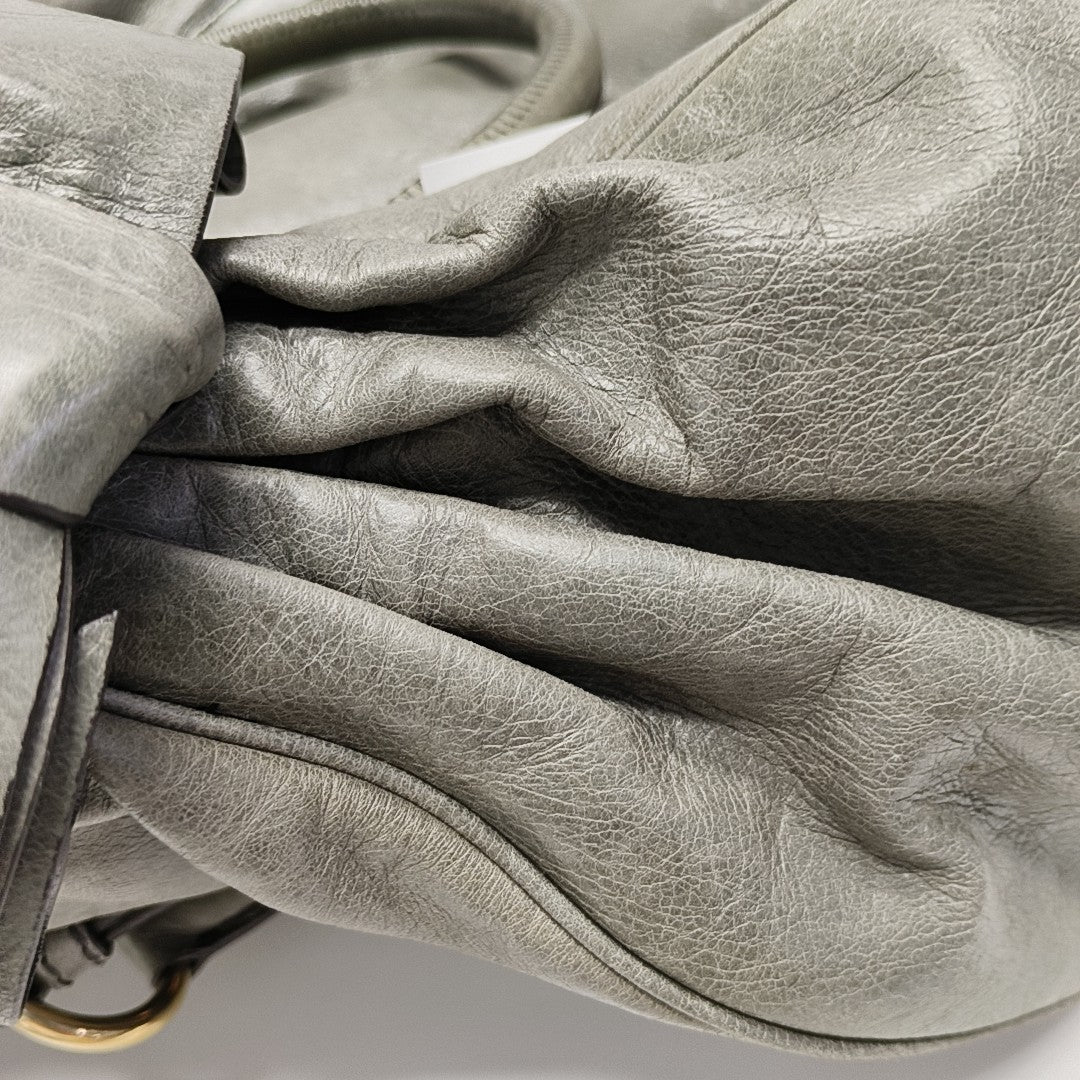 Bow Calfskin Gray