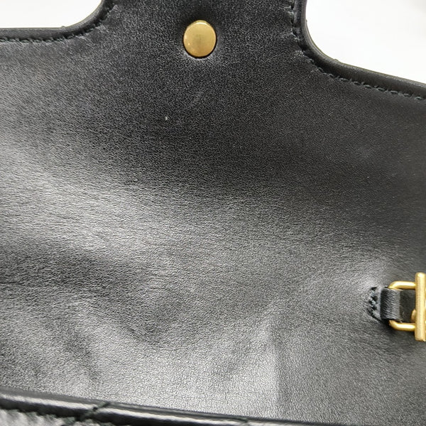 GG Marmont Mini Quilted Calfskin Black