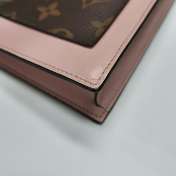 FLORE Monogram Coated Canvas Brown