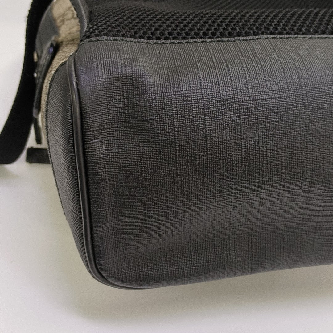 Monogram Coated Canvas Backpack Small Brown