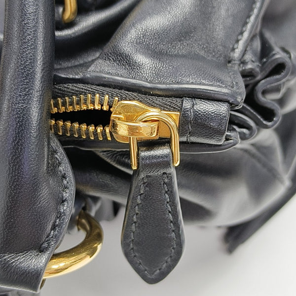 Lambskin Shoulder Bag Black