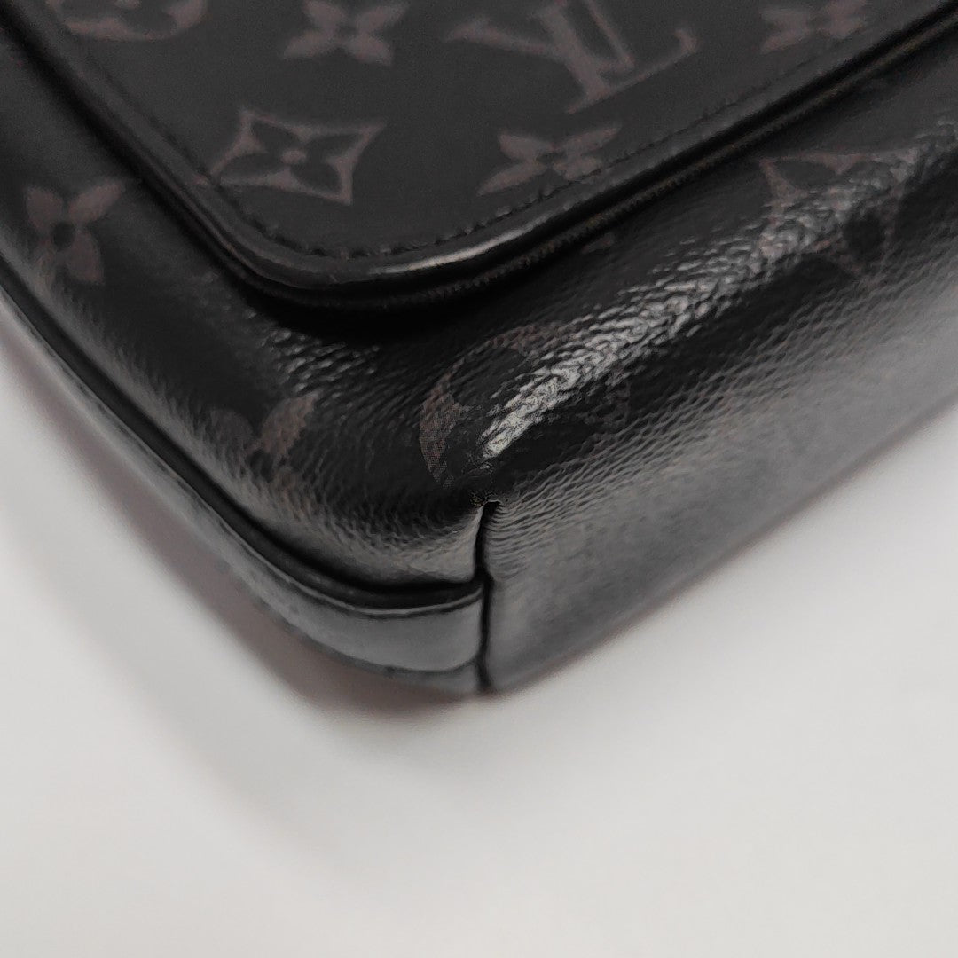 DISTRICT PM Monogram Coated Canvas Black