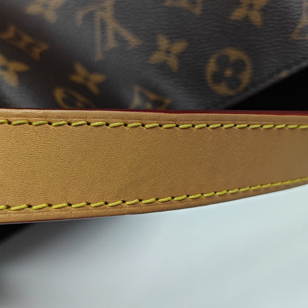 ALL IN BB Monogram Coated Canvas Brown