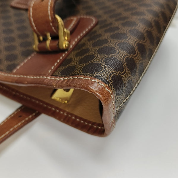 MACADAM TOTE Coated Canvas Brown