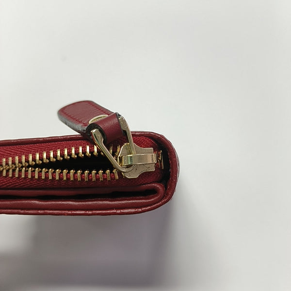 Monogram Calfskin Wallet Red