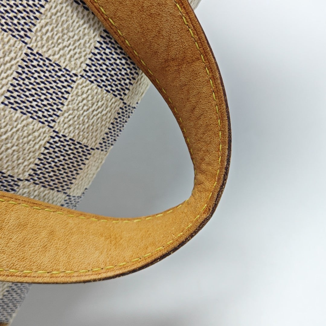 HAMPSTEAD PM Damier Azur Coated Canvas White