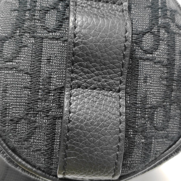 Oblique Canvas Shoulder Bag Black