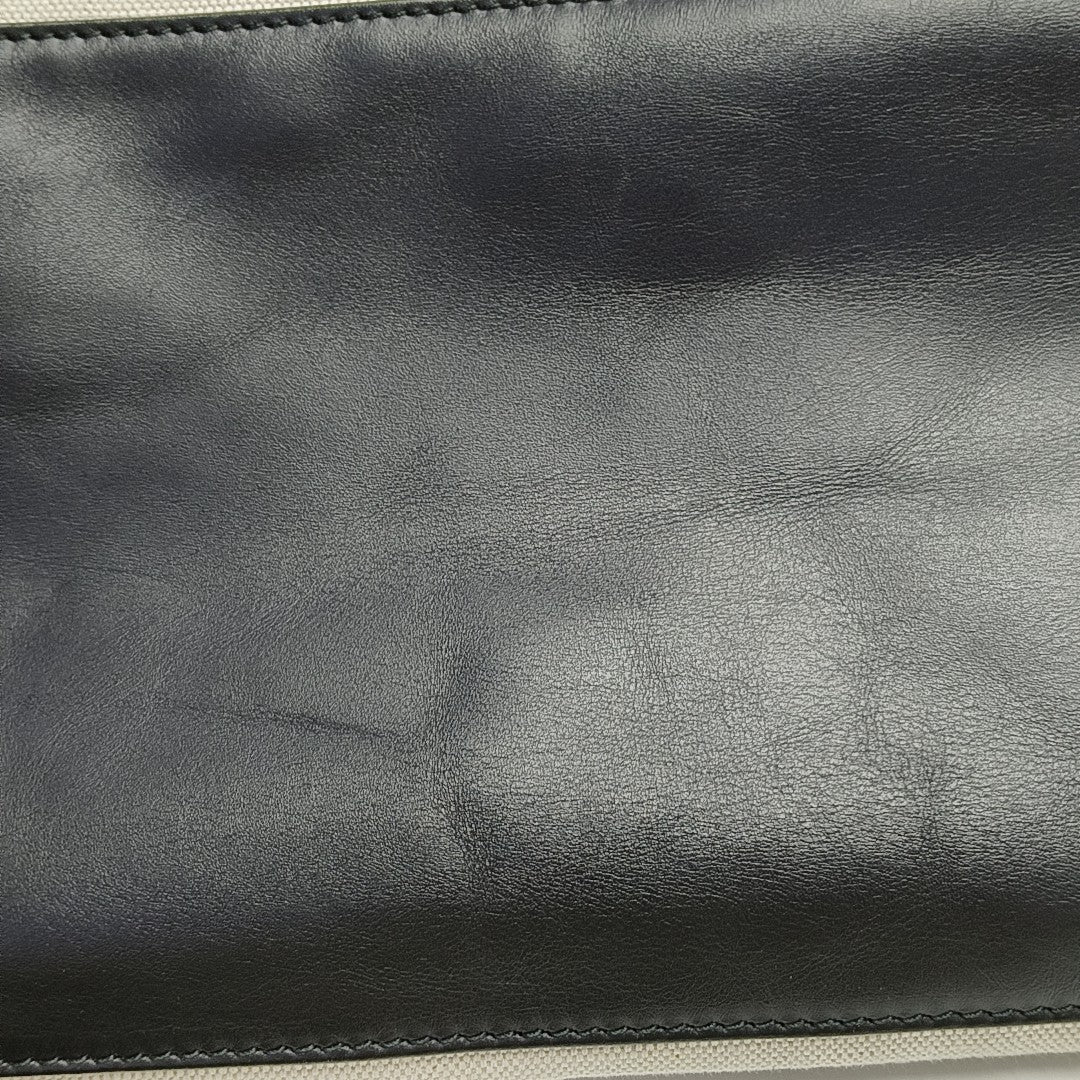 Navy Canvas White