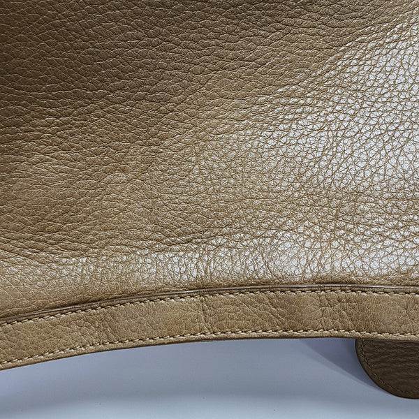 Quilted Calfskin Shoulder Bag Brown