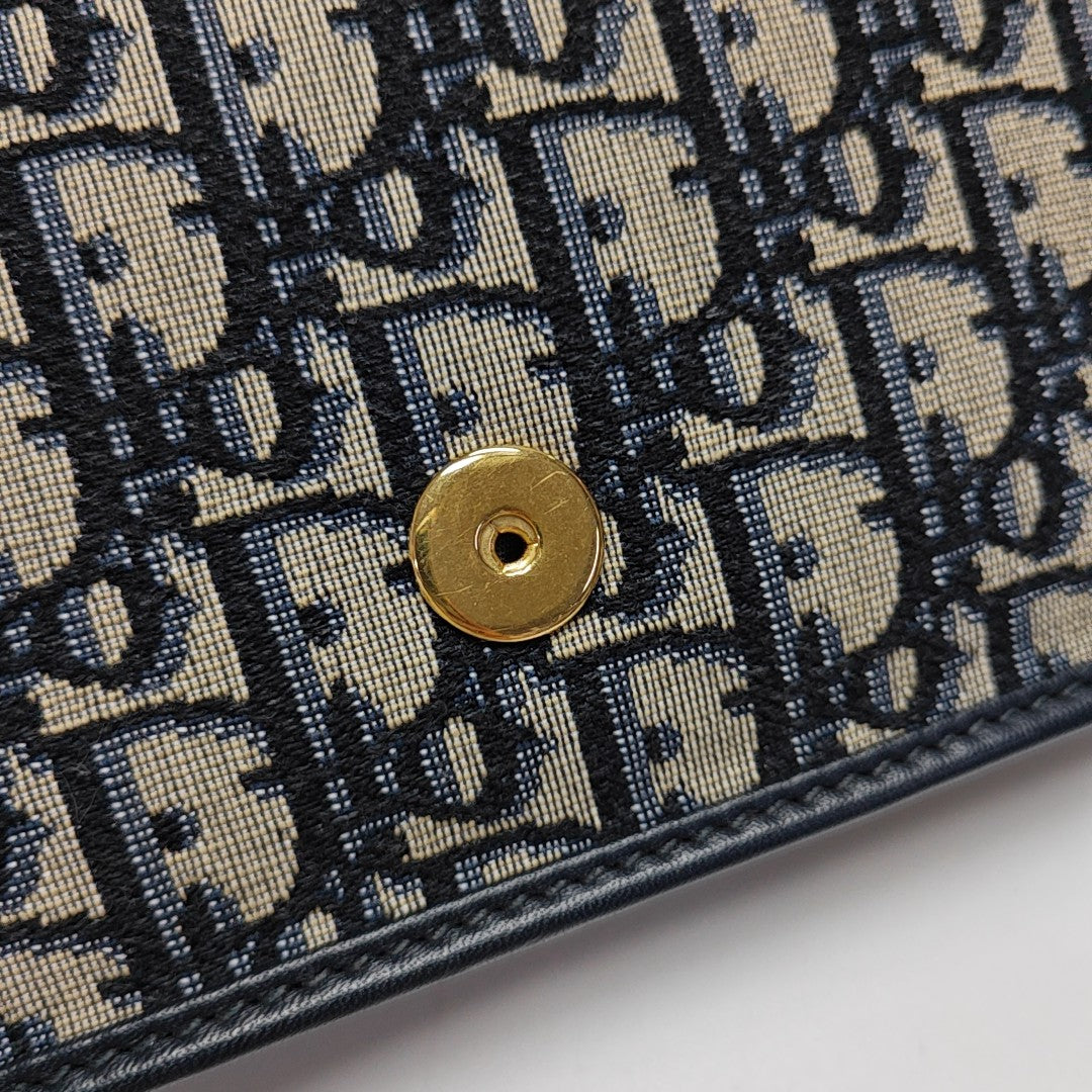 30 Montaigne Mini Oblique Canvas Blue