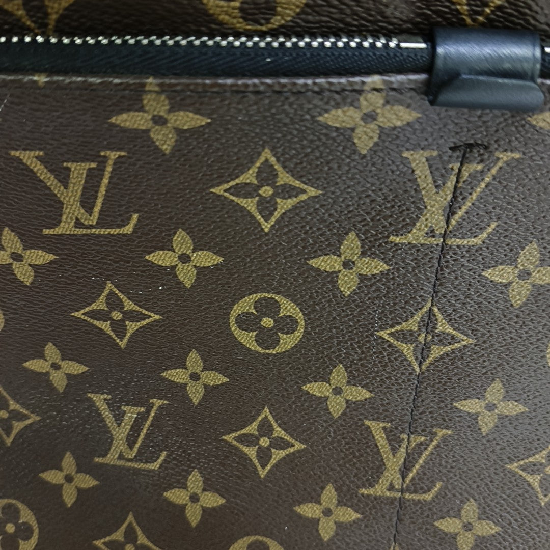 7 DAYS A WEEK Damier Ebene Coated Canvas Brown