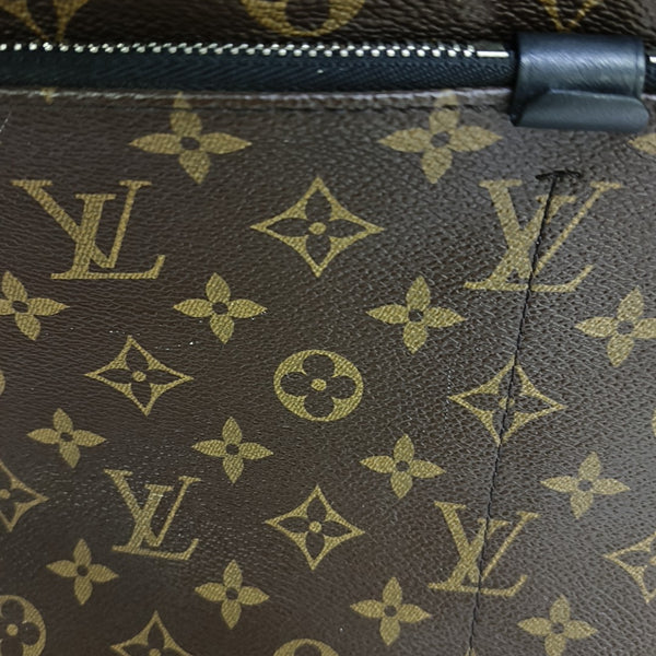 7 DAYS A WEEK Damier Ebene Coated Canvas Brown