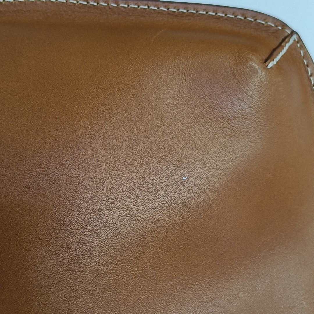 Calfskin Top Handle Bag Brown