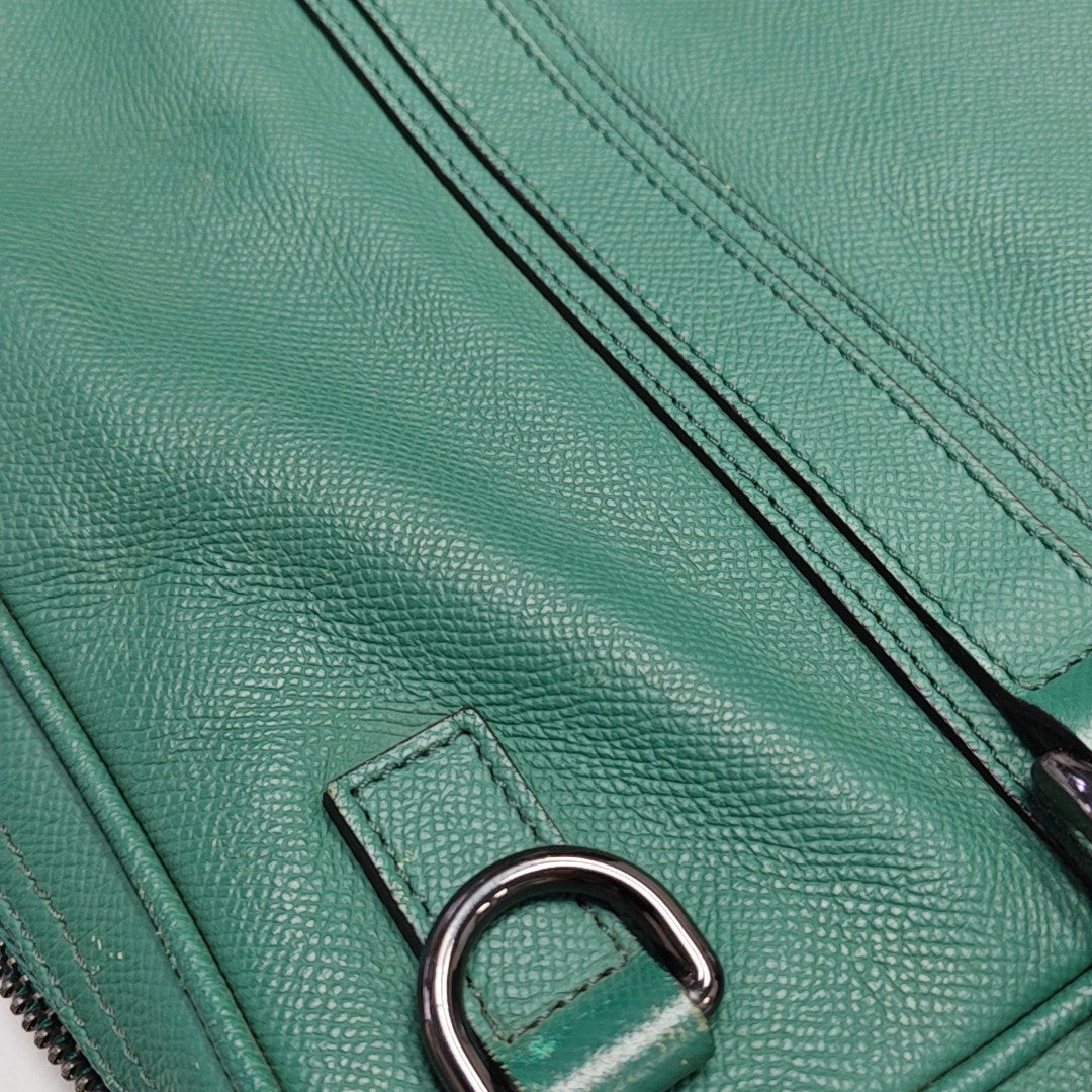 Calfskin Top Handle Bag Green