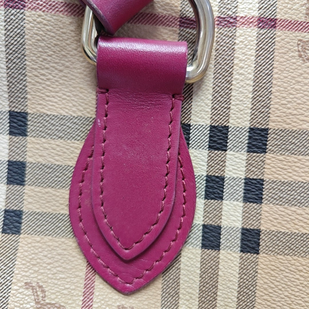 Nova Check Coated Canvas Brown