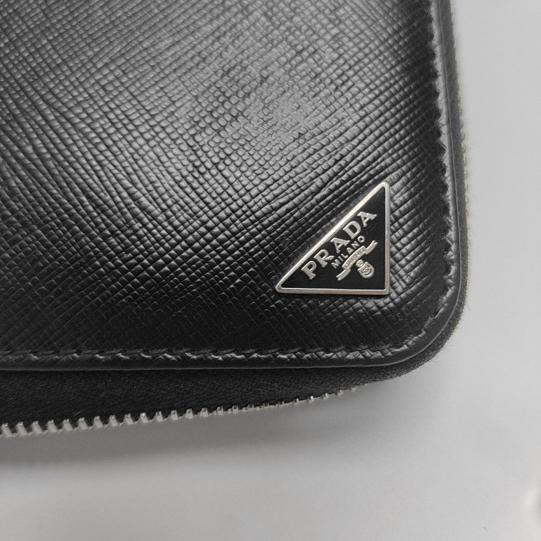 Saffiano Calfskin Wallet Black