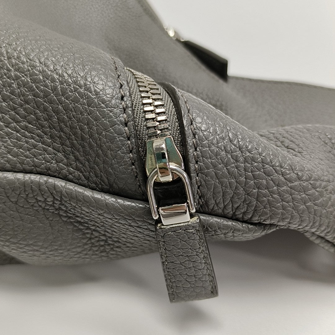 Calfskin Shoulder Bag Gray