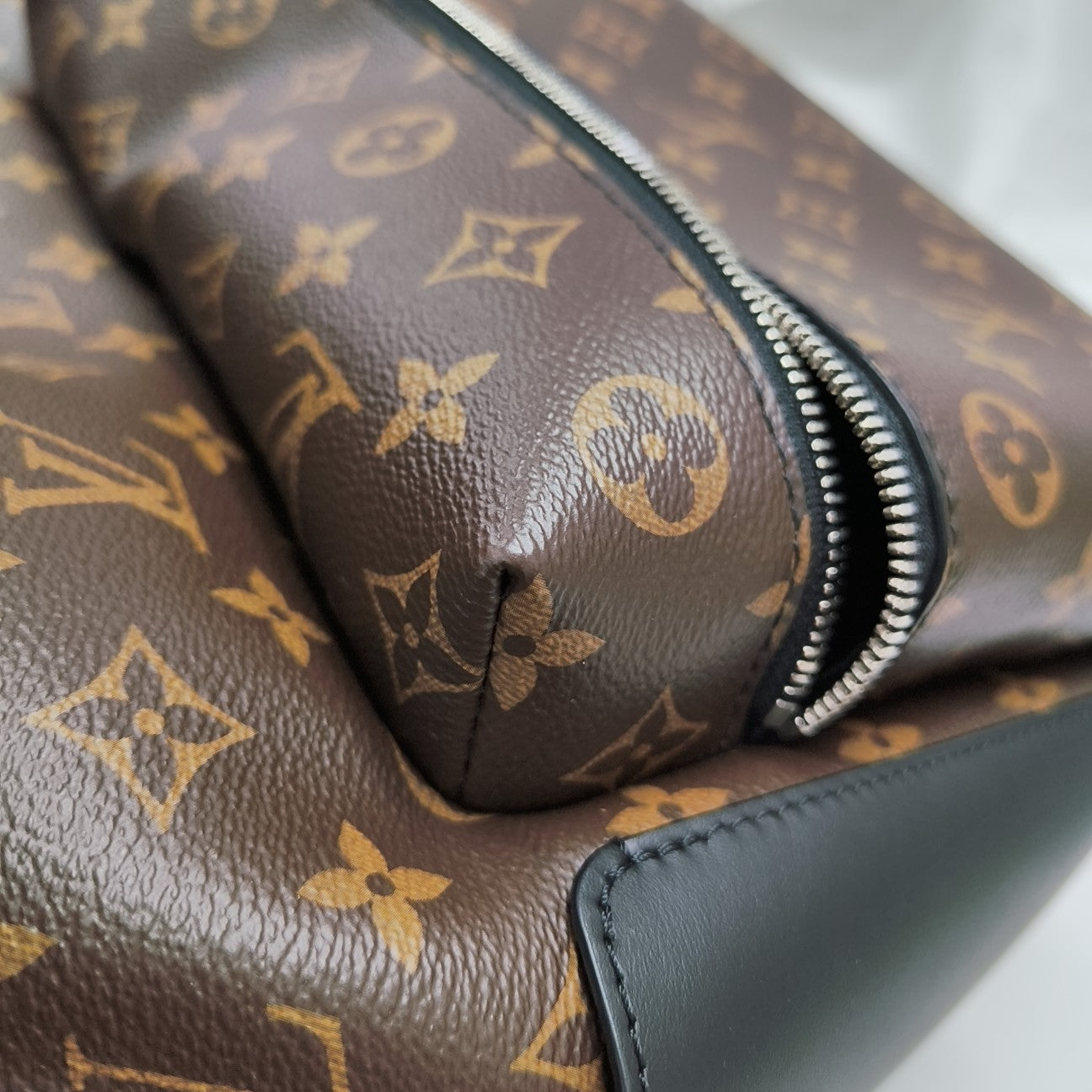 JOSH PM Monogram Coated Canvas Brown